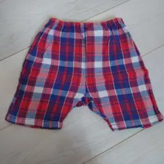 チェック柄ショートパンツ 80cm