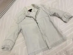 DIESEL ライトブルー デニムジャケット 刺繍のサムネイル