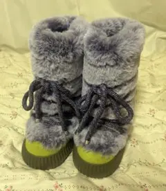 YELLO　MOU FAUX FUR BOOTS　紫のサムネイル