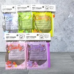 菓子パッケージキーホルダー5点セット　菓子キーホルダー　セリア　人気