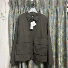 ユニクロC コットンショートブルゾン L + ワイドフィットカーゴパンツ M