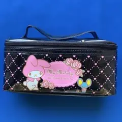 マイメロディ　My Melody 　化粧ポーチ 黒/中古