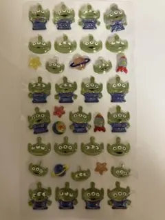 【超メルカリ市限定出品】リトルグリーンメン ボンボンドロップシール