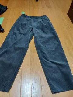 GU コーデュロイキャロットパンツ 2本セット ブラック グレー
