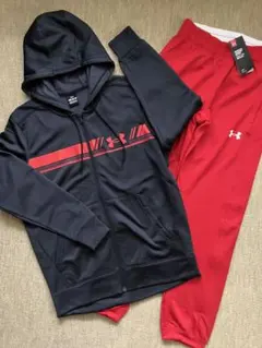アンダーアーマー パーカー MD 美品 ボトム SM 新品セット