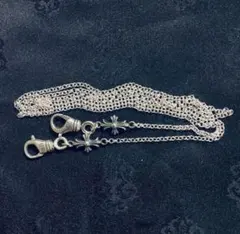 クロムハーツ　メガネチェーン クロムハーツペーパーチェーンネックレス2クリップ30インチ(約