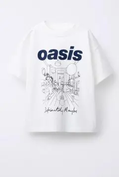 【ZARA】ザラ 140㎝ oasisプリントTシャツ ホワイト 白