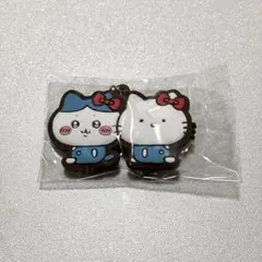 ちいかわ×サンリオキャラクターズ なかよしラバーマスコット　ハチワレ　キティ