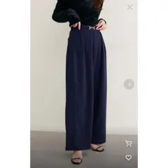 natural couture ビットベルトストレッチパンツ