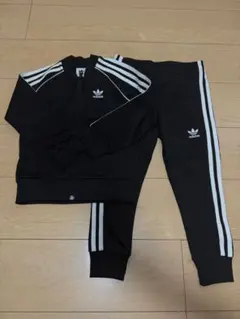 adidas ジャージ 110cm 黒 3本ライン