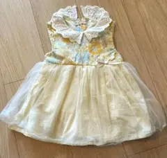 petit main 花柄チュールワンピース