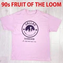 00s　フルーツオブザルーム　エルサルバドル製　Tシャツ　ピンク　企業　XL