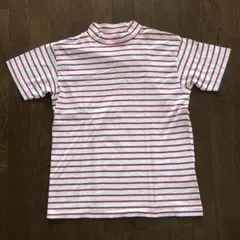 ハイネックtシャツ白