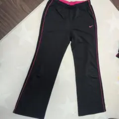 Nike DRI-FIT ジャージパンツ Mサイズ ブラック/ピンク