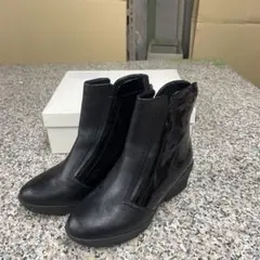 fitfit フィットフィット サイドゴア ブーツ 厚底 ブラック 小物 格安