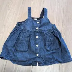 petit main デニムジャンバースカート 80
