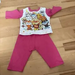 アンパンマンピンク キャラクター ベビーパジャマ 95cmまで