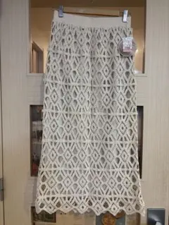 新品tal.by yumi アイボリー レースロングスカート
