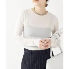 Plage プラージュ Mesh Sheer ロンT シャツのサムネイル