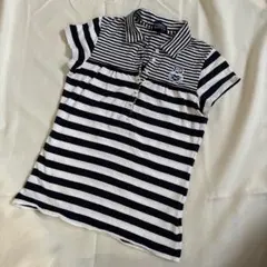 パーリーゲイツ 半袖ポロワンピース ボーダー レディース サイズ 1(M