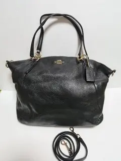 【ゲリラタイムセール中】　COACH 2way トート ショルダー バッグ　黒