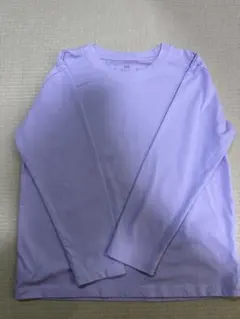 無印良品　薄紫 長袖カットソー 120cm