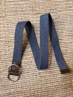 無印良品　ダブルリングベルト デニム調 ブルーのサムネイル