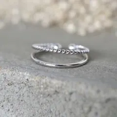 重ね付け風リング　指輪　シルバー　nojess ete agete 好きへ