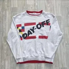 vintage y2k day off グラフィックスウェット　パーカー　色味◎
