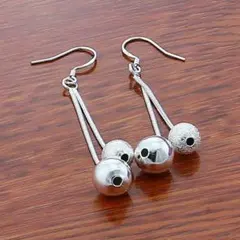 【シルバーピアス★フックピアス★ハンドメイド★ファッション★シルバー★ピアス】