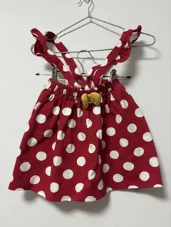 ミニーちゃん スカート 肩紐付き 110cm