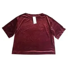 新品 定価1500円 ユニクロ UNIQLO ベロア プルオーバー トップス