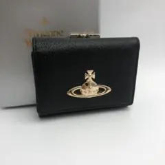 新品未使用】ヴィヴィアンウエストウッド 三つ折り財布 ブラック