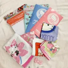 ハローキティ　ミニタオル　ハンカチ　巾着　セット