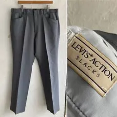 90S USA Levi's ACTION SLACKS グレー 38 アクスラのサムネイル