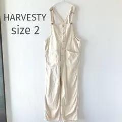 HARVESTY オーバーオール　サロペット　アイボリー　サイズ2のサムネイル