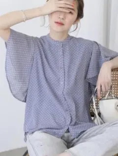 アソートラッフルスリーブブラウス