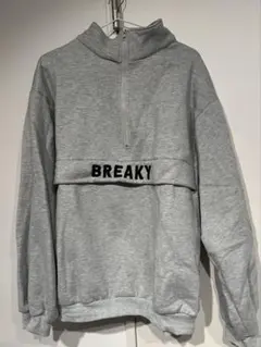 ANAP グレー ハーフジップスウェット