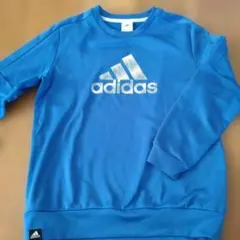 adidas 青 トレーナー 160サイズ