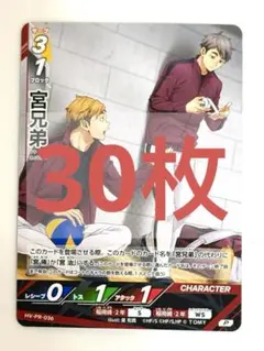 ハイキュー バボカ 宮侑 宮治 宮兄弟 限定プロモ Vジャンプ 30枚