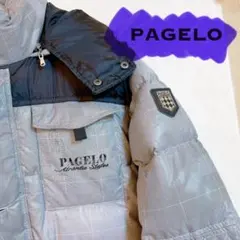 PAGERO ダウンジャケット グレー/ブラック チャック取っ手訳ありのサムネイル