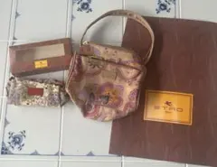 エトロ ETRO ペイズリー柄中型ポーチと小型ポーチの2点セット未使用自宅保管品のサムネイル