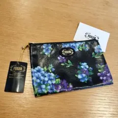 フェイラー FEILER　フラットポーチ　花柄　日本製