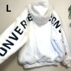 コンバース ジャケット フルジップパーカー アウター ファー バックロゴ