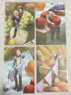 うたプリ　Shining Harvestイラストカード　嶺二　蘭丸　カミュ　藍