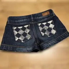 TOMMY GIRL ダークデニム ショートパンツ