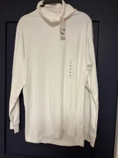 【未使用タグ付き】UNIQLO ソフトタッチタートルネックTシャツ ホワイト