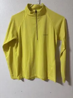 mont-bell ハーフジップトップス L イエロー