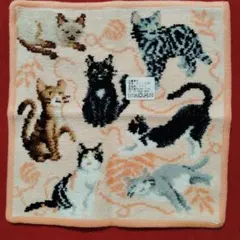 新品☆FEILER　フェイラー　ハンカチ　猫　ねこ