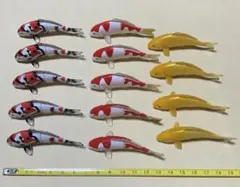 海洋堂　チョコエッグ　ペットどうぶつ　錦鯉　3種　14個セット　フィギュア